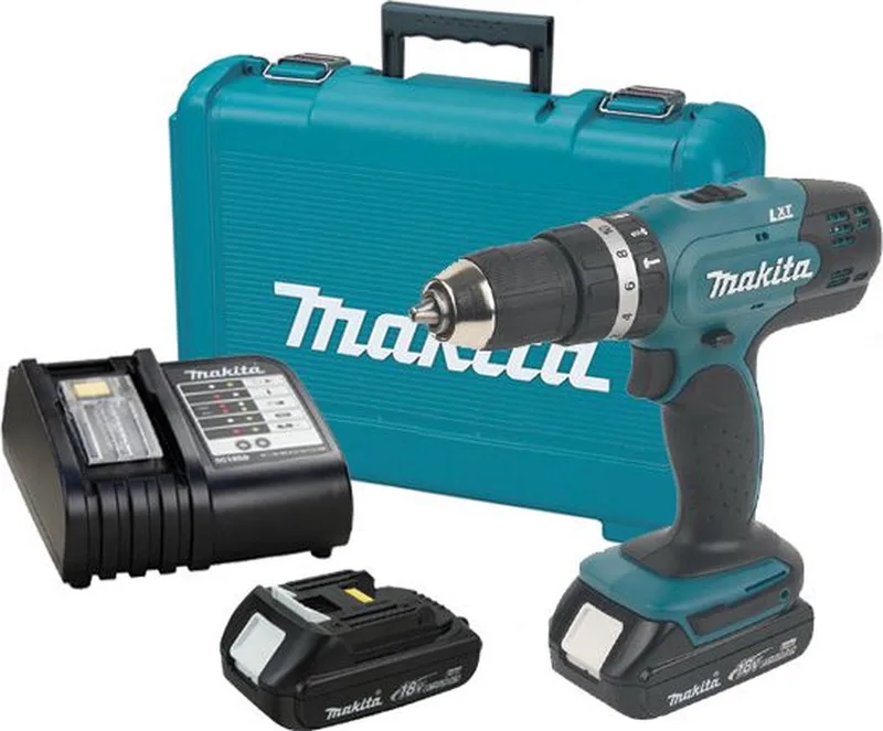 DHP453SYE 18 V Li-ion klopboormachine in koffer | 2 accu's by Makita – product image
