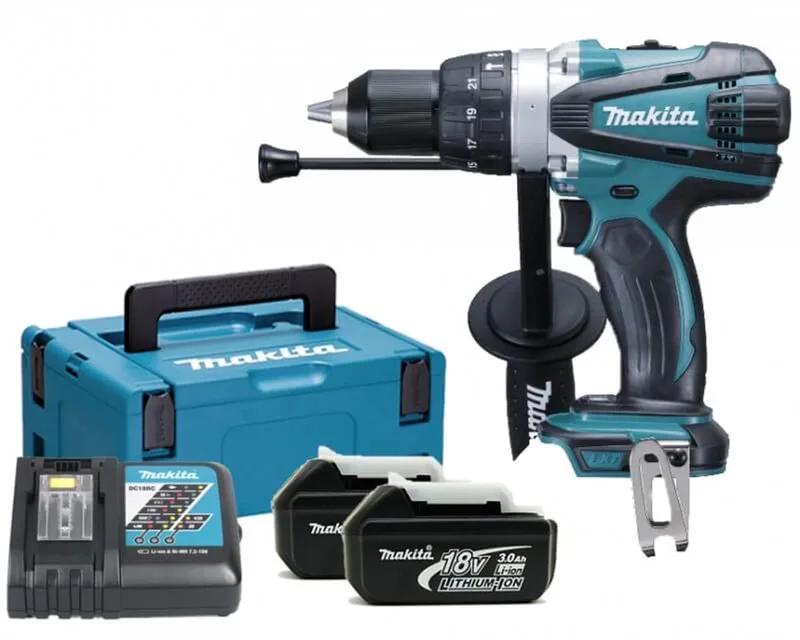 DHP458RFJ Heavy Duty accu klopboormachine | 18v 3.0Ah Li-ion fra Makita – produktbillede