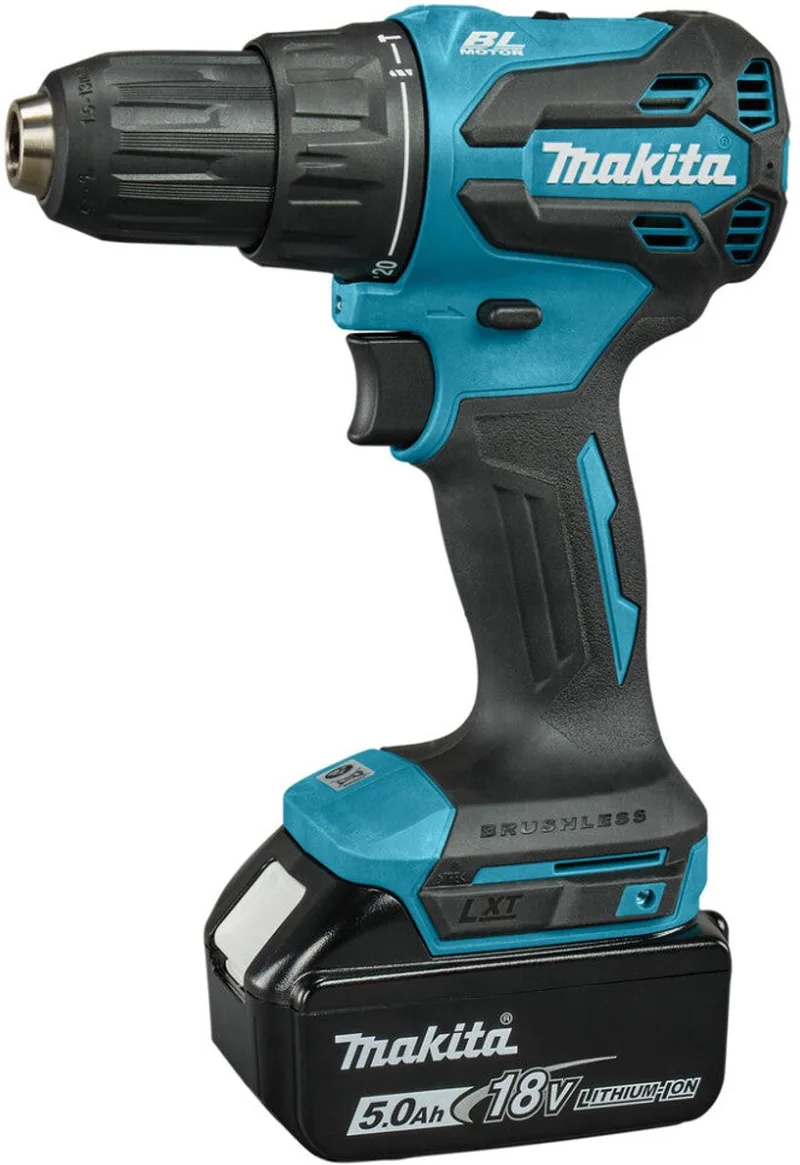 DHP490RTJ Accu klop-/schroefboormachine 18V 5.0Ah in Mbox von Makita – Produktbild