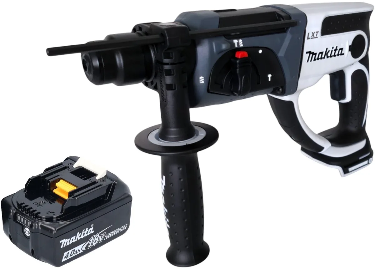 DHR 202 M1W Accuklopboormachine 18 V 20 mm 2.0 J wit + 1x accu 4.0 Ah - zonder oplader de Makita – image du produit