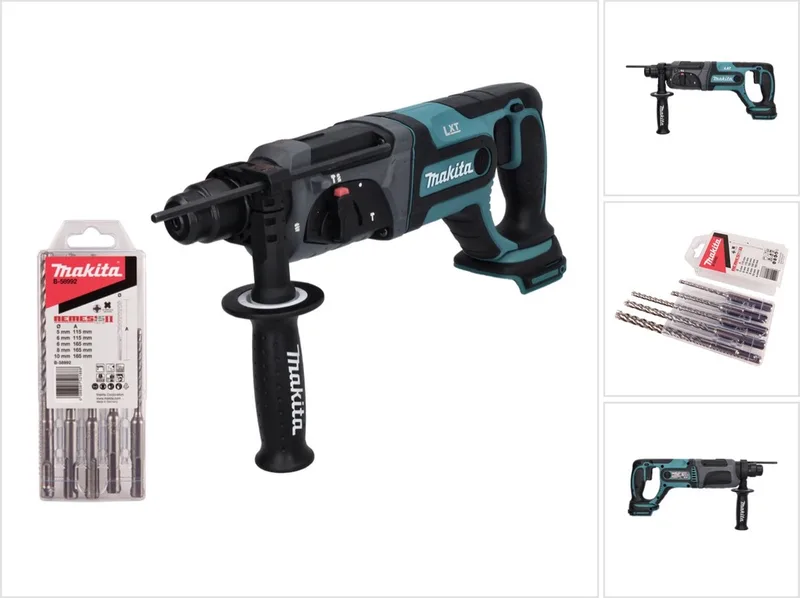 DHR 241 Z accu boormachine 18 V 2.0 J SDS plus + 5-delige boren set - zonder accu, zonder oplader de Makita – image du produit