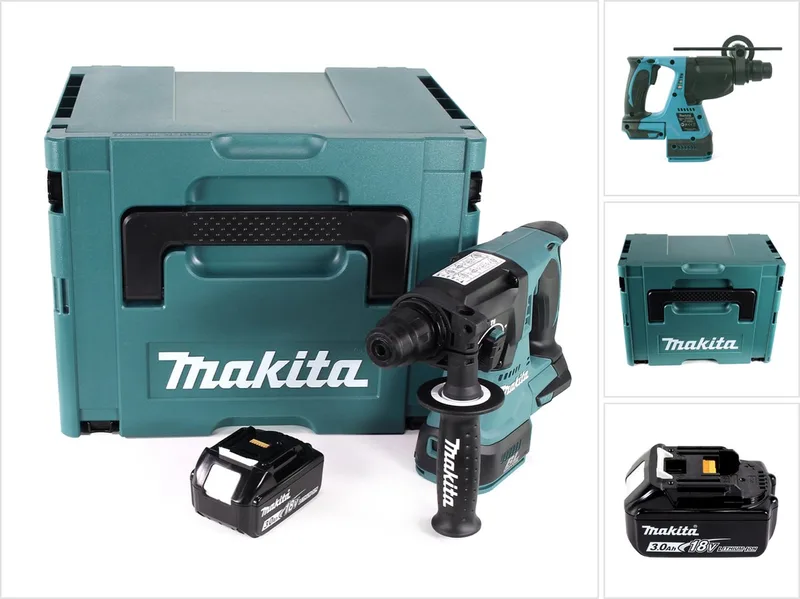 DHR 242 F1J accuklopboormachine 18V 2.0J SDS-plus Brushless + 1x oplaadbare accu 3.0Ah + Makpac - zonder lader de Makita – image du produit