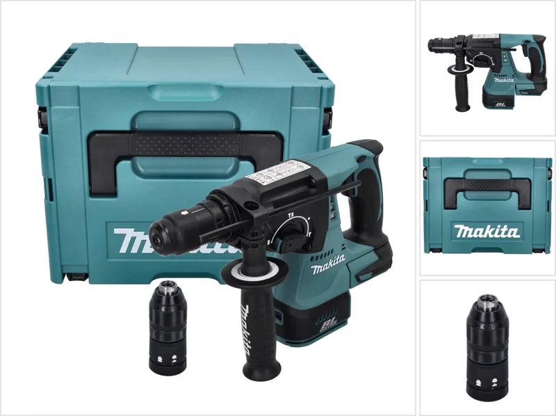 DHR 243 ZJ Accu boormachine 18 V 2.0 J SDS plus Brushless + Makpac - zonder accu, zonder lader från Makita – produktbild