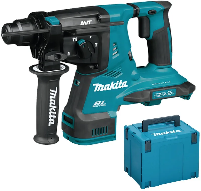 Akku-Bohrhammer DHR280ZJ mit SDS-PLUS 2x18 V im MAKPAC von Makita – Produktbild