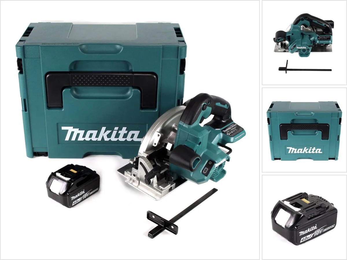 DHS 660 M1J accu-handcirkelzaag 18 V 165 mm in Makpac + 1x 4,0 Ah accu - zonder oplader de Makita – image du produit