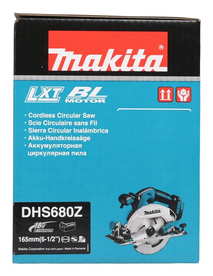 DHS680Z 18 V Cirkelzaag 165 mm - Losse Body (geleverd zonder accu en lader) van Makita – productafbeelding 3 van 4