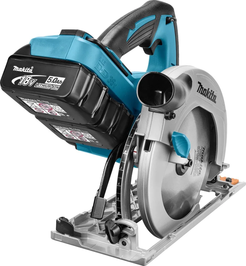 DHS710RT2J - Accu Cirkelzaag - 2x18V 5.0Ah Li-ion in Mbox de Makita – image du produit