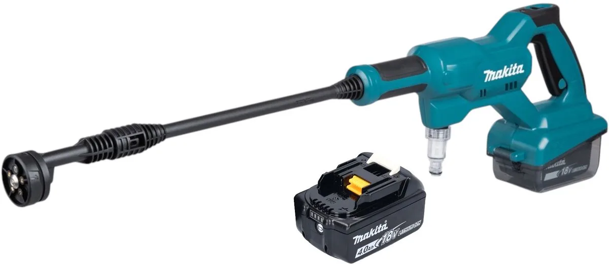 DHW 180 M1 accudrukreiniger 18 V 24 bar + 1x oplaadbare accu 4.0 Ah - zonder oplader de Makita – image du produit