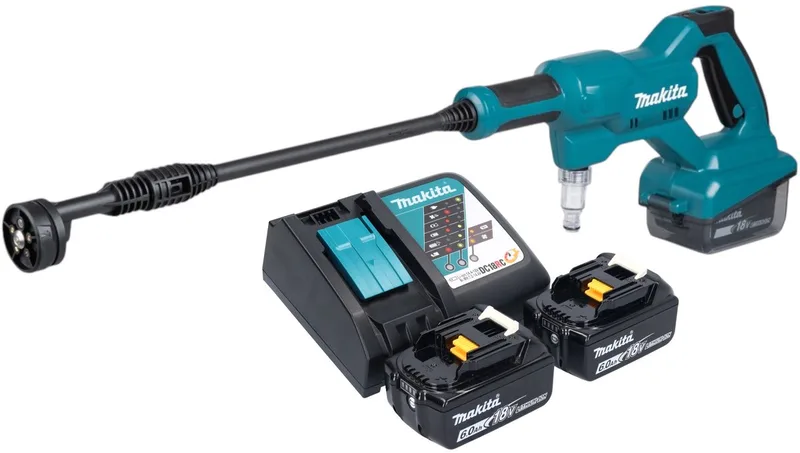 DHW 180 RG accudrukreiniger 18 V 24 bar + 2x accu 6.0 Ah + lader by Makita – product image