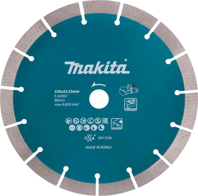 Diamantschijf 230x22,23x2,4mm Segment von Makita – Produktbild