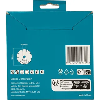Diamantschijf Ø125mm DIAMAK by Makita – product image 2 of 4