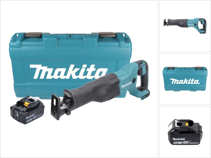 DJR 186 G1K Accu Reciprozaag 18 V + 1x accu 6.0 Ah + koffer - zonder lader de Makita – image du produit