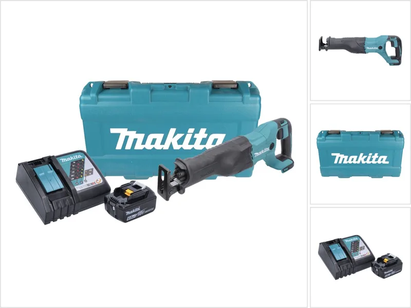 DJR 186 RG1K Accu Reciprozaag 18 V + 1x accu 6.0 Ah + lader + koffer von Makita – Produktbild