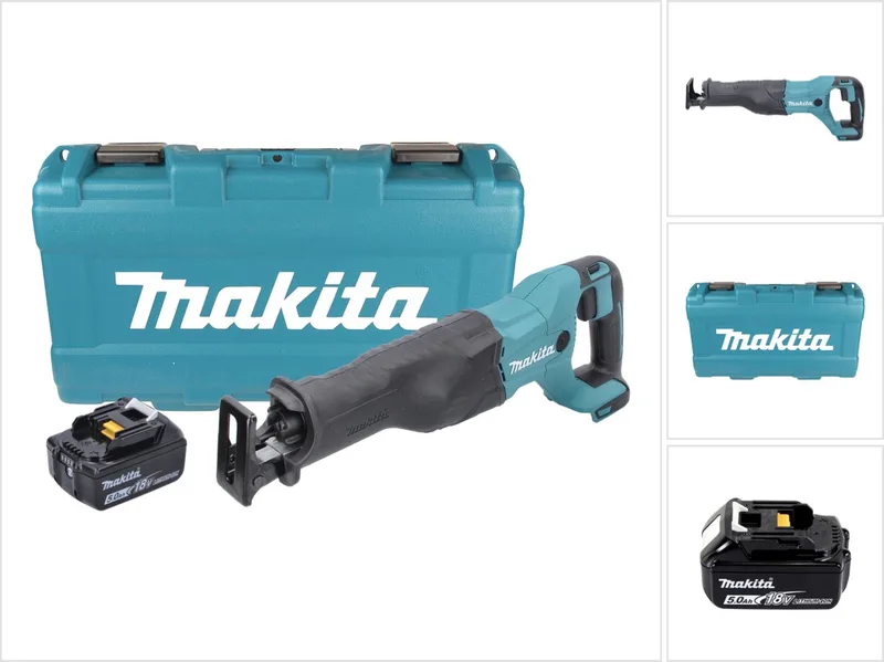 DJR 186 T1K Accu Reciprozaag 18 V + 1x accu 5.0 Ah + koffer - zonder oplader de Makita – image du produit