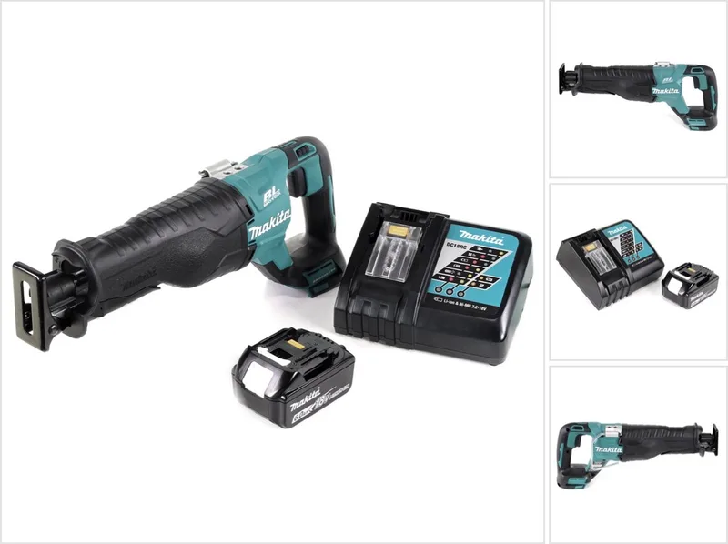 DJR 187 accu reciprozaag 18 V borstelloze reciprozaag + 1x 6,0 Ah accu + oplader von Makita – Produktbild