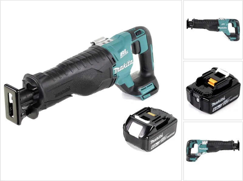DJR 187 accu reciprozaag 18 V borstelloze reciprozaag + 1x 6,0 Ah accu - zonder oplader von Makita – Produktbild