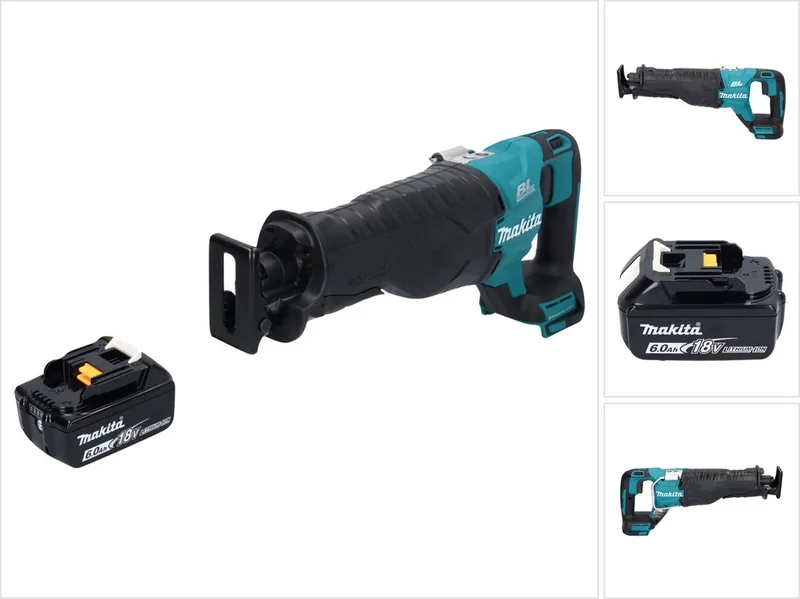 DJR 187 G1 accu reciprozaag 18 V borstelloos + 1x oplaadbare accu 6.0 Ah - zonder oplader by Makita – product image