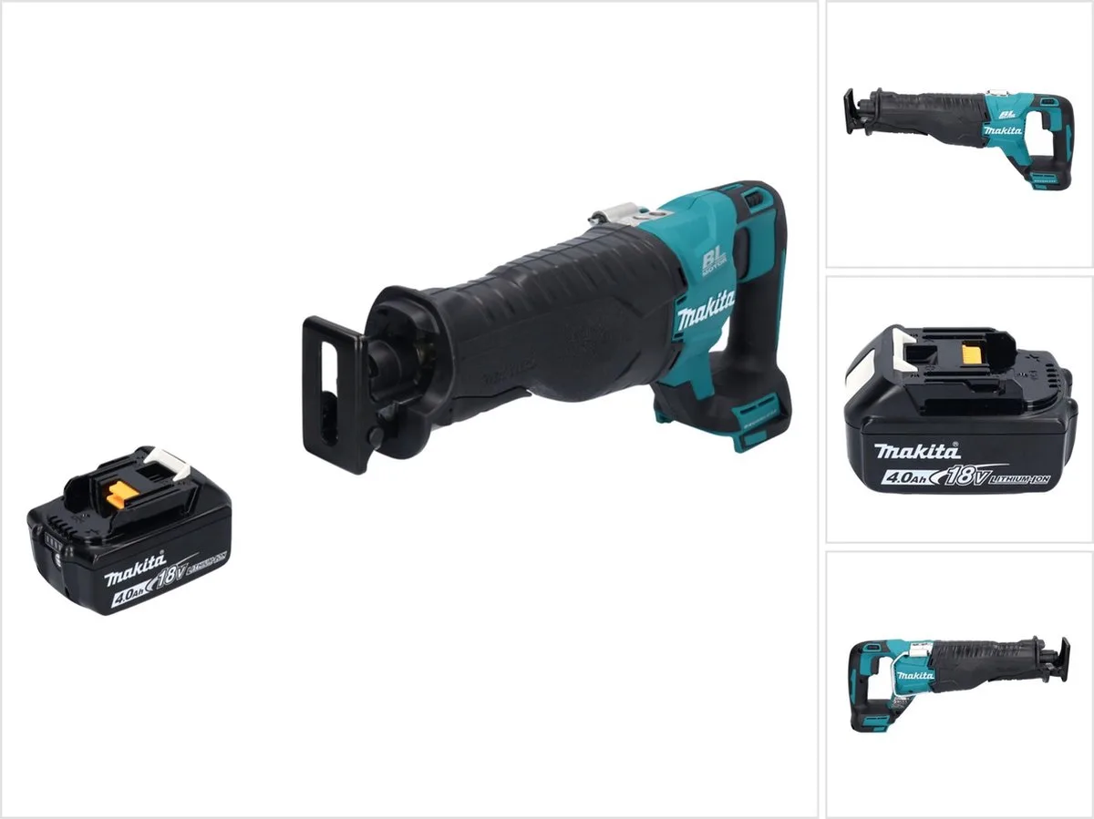 DJR 187 M1 accu reciprozaag 18 V borstelloos + 1x accu 4.0 Ah - zonder lader de Makita – image du produit