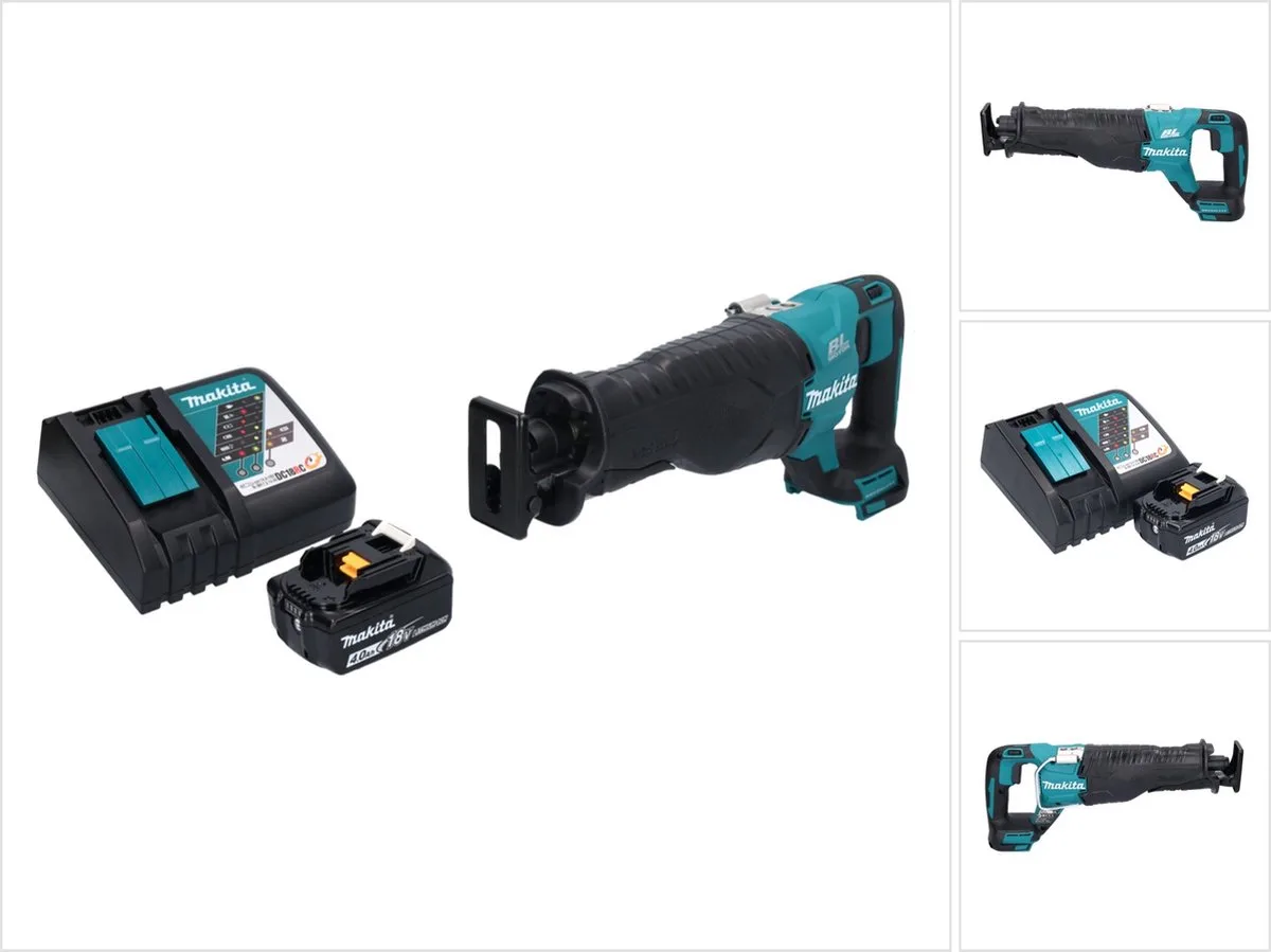 DJR 187 RM1 accu reciprozaag 18 V borstelloos + 1x accu 4.0 Ah + lader by Makita – product image