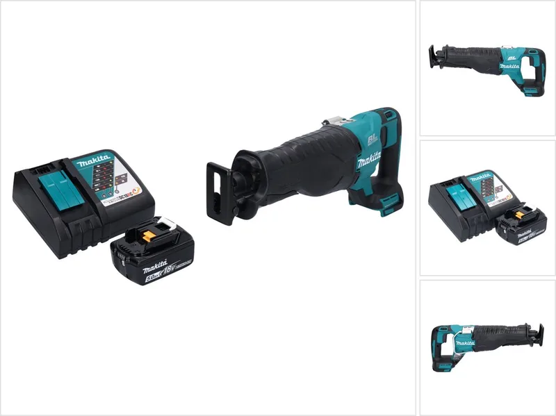 DJR 187 RT1 accu reciprozaag 18 V borstelloos + 1x oplaadbare accu 5.0 Ah + lader de Makita – image du produit
