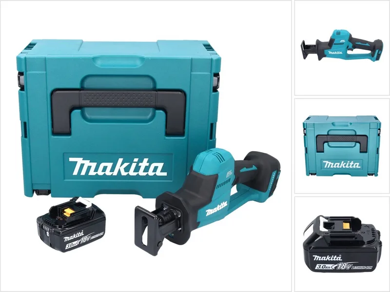 DJR 189 F1J accu reciprozaag sabelszaag 18 V borstelloos + 1x accu 3,0 Ah + Makpac - zonder oplader de Makita – image du produit