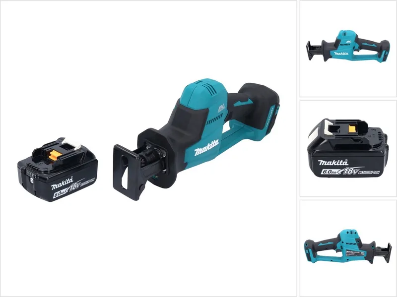 DJR 189 G1 accu reciprozaag sabelszaag 18 V borstelloos + 1x accu 6,0 Ah - zonder oplader de Makita – image du produit