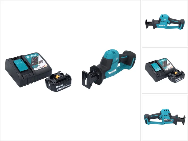 DJR 189 RF1 accu reciprozaag sabelszaag 18 V borstelloos + 1x accu 3,0 Ah + oplader de Makita – image du produit