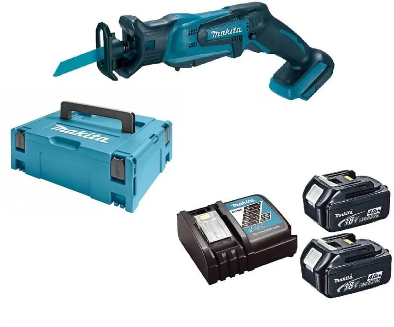 DJR183RMJ 18V Li-Ion accu reciprozaag set (2x 4.0Ah accu) in Mbox - snelwissel von Makita – Produktbild