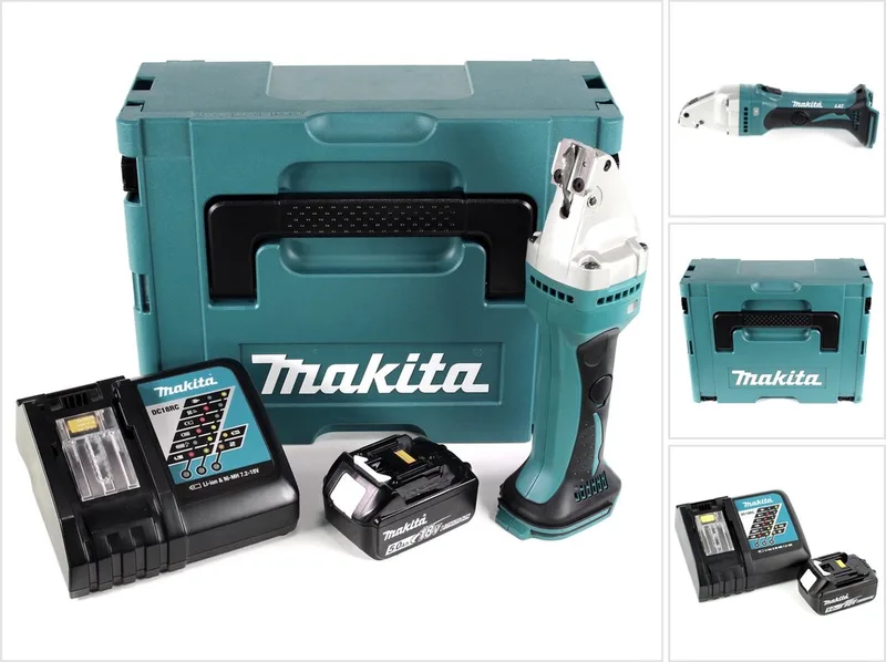 DJS 161 RT1J 18 V Li-Ion accusnijder in Makpac + 1 x 5.0 Ah accu + lader de Makita – image du produit