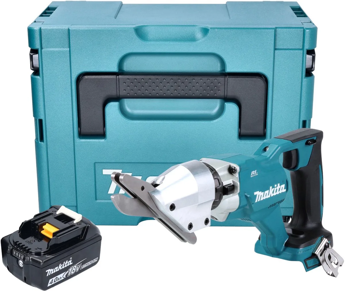 DJS 800 M1J accu vezelcementschaar 18 V borstelloos + 1x accu 4,0 Ah + Makpac - zonder oplader von Makita – Produktbild