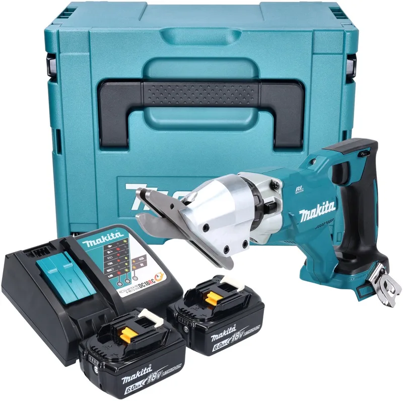 DJS 800 RGJ accu vezelcementschaar 18 V borstelloos + 2x accu 6,0 Ah + oplader + Makpac de Makita – image du produit