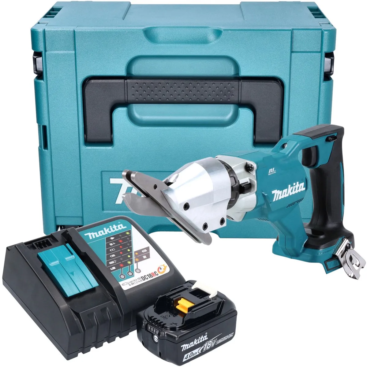 DJS 800 RM1J accu vezelcementschaar 18 V borstelloos + 1x accu 4,0 Ah + oplader + Makpac de Makita – image du produit