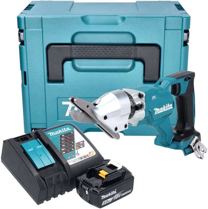 DJS 800 RT1J accu vezelcementschaar 18 V borstelloos + 1x accu 5,0 Ah + oplader + Makpac de Makita – image du produit