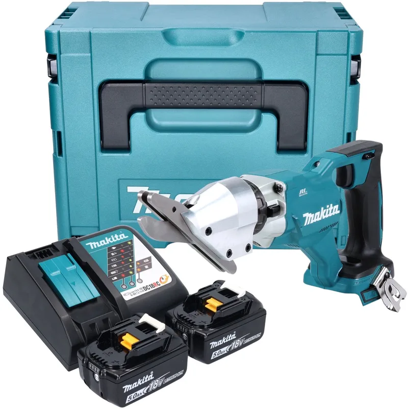 DJS 800 RTJ accu vezelcementschaar 18 V borstelloos + 2x accu 5,0 Ah + oplader + Makpac de Makita – image du produit