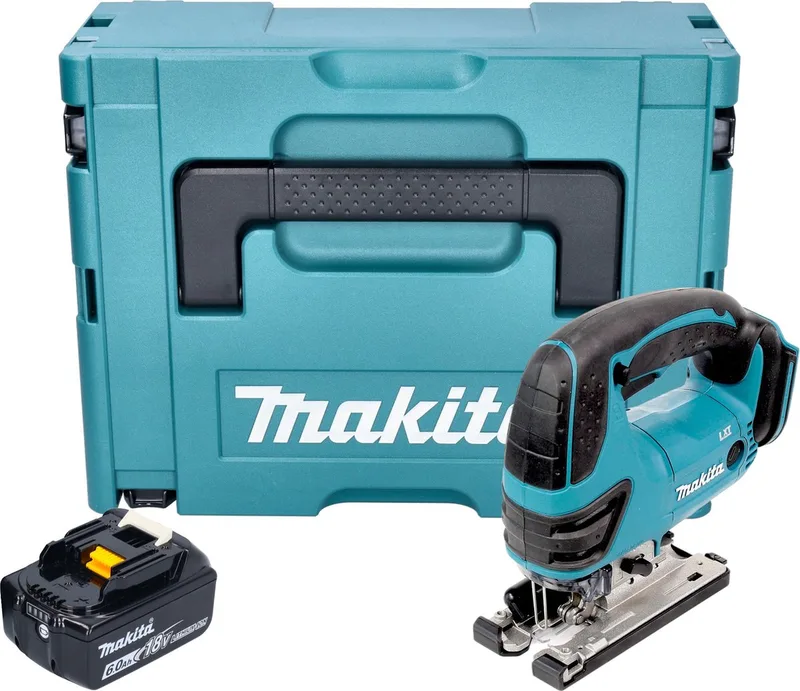 DJV 180 G1XJ accu-decoupeerzaag 18 V 135 mm + 1x accu 6,0 Ah + Makpac - zonder oplader von Makita – Produktbild