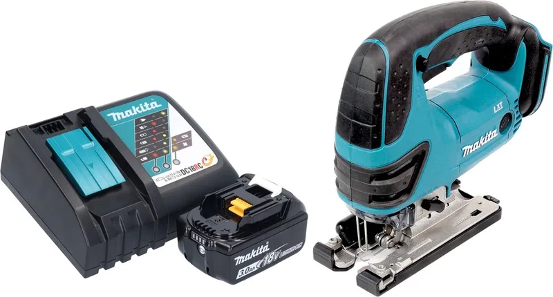 DJV 180 RF1X accu-decoupeerzaag 18 V 135 mm + 1x accu 3,0 Ah + oplader by Makita – product image