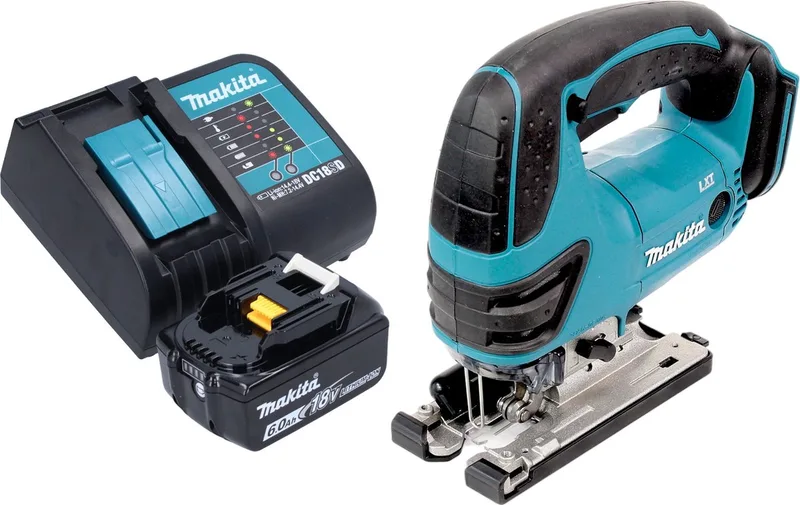 DJV 180 SG1X accu-decoupeerzaag 18 V 135 mm + 1x accu 6,0 Ah + oplader de Makita – image du produit