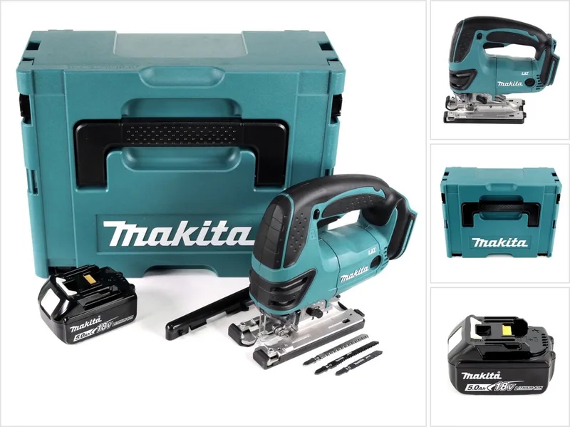 DJV 180 T1J accu-decoupeerzaag 18 V + 1x accu 5,0 Ah + Makpac - zonder oplader de Makita – image du produit