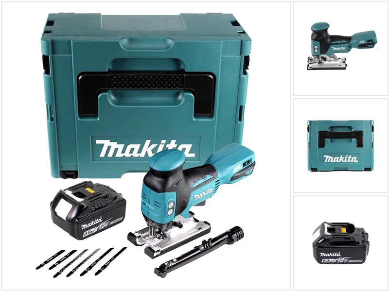 DJV 181 G1J accu pendelzaag 18 V borstelloos + 1x accu 6,0 Ah + Makpac - zonder oplader van Makita – productafbeelding