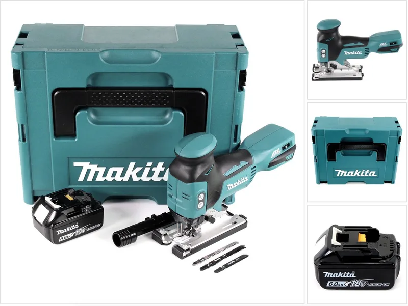 DJV 181 G1J accu pendelzaag 18V borstelloos + 1x accu 6,0Ah + Makpac - zonder oplader de Makita – image du produit