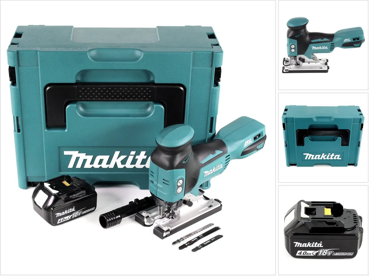 DJV 181 M1J accu pendelzaag 18 V borstelloos + 1x accu 4,0 Ah + Makpac - zonder oplader de Makita – image du produit