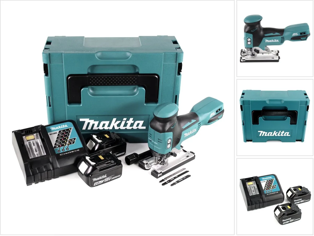 DJV 181 RMJ accu pendelzaag 18V borstelloos + 2x accu 4,0Ah + oplader + Makpac by Makita – product image