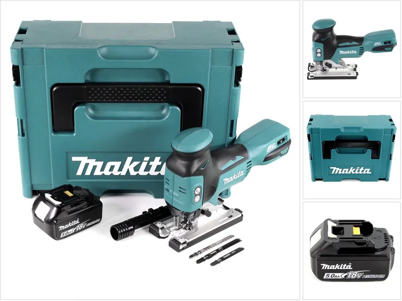 DJV 181 T1J accu pendelzaag 18V borstelloos + 1x accu 5,0Ah + Makpac - zonder oplader de Makita – image du produit