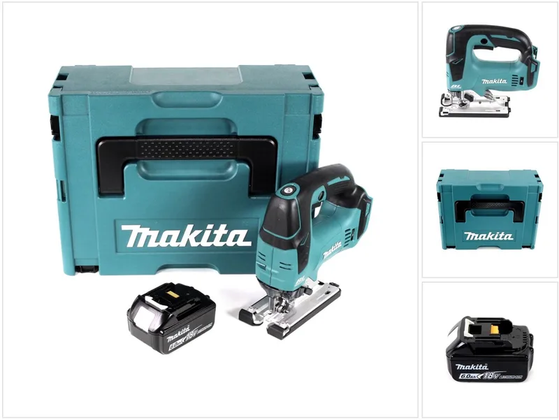 DJV 182 G1J accu pendelzaag 18V borstelloos + 1x accu 6,0Ah + Makpac - zonder oplader von Makita – Produktbild