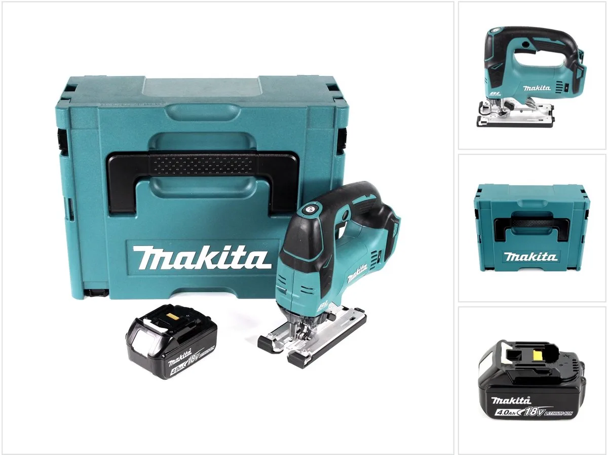 DJV 182 M1J accu-pendelzaag 18V borstelloos + 1x accu 4,0Ah + Makpac - zonder oplader de Makita – image du produit