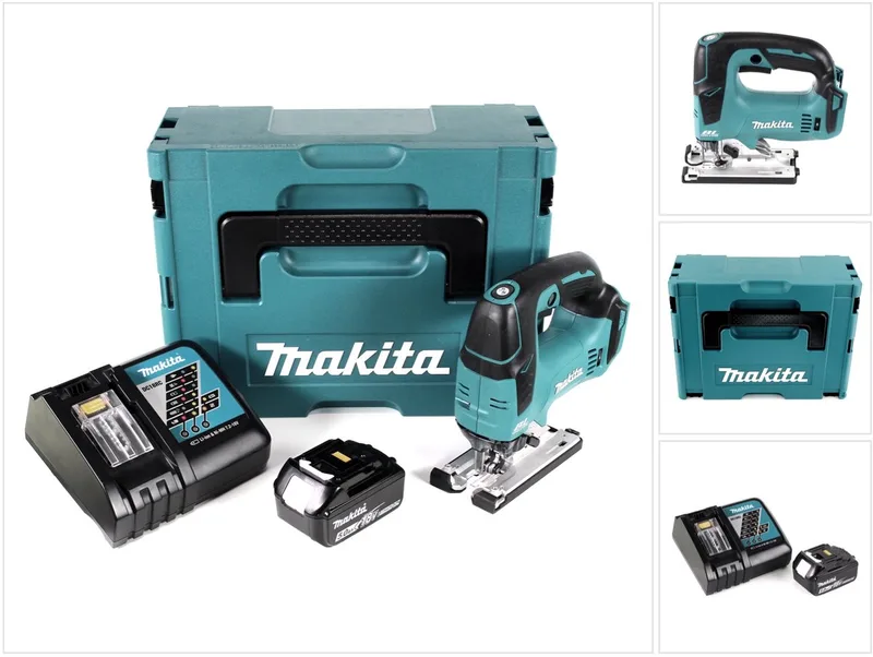 DJV 182 RT1J accu decoupeerzaag 18V borstelloos + 1x oplaadbare accu 5.0Ah + lader + Makpac von Makita – Produktbild