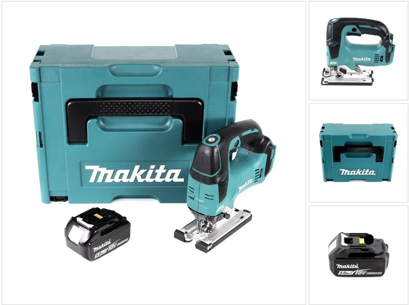 DJV 182 T1J accu-pendelzaag 18V borstelloos + 1x accu 5,0Ah + Makpac - zonder oplader van Makita – productafbeelding