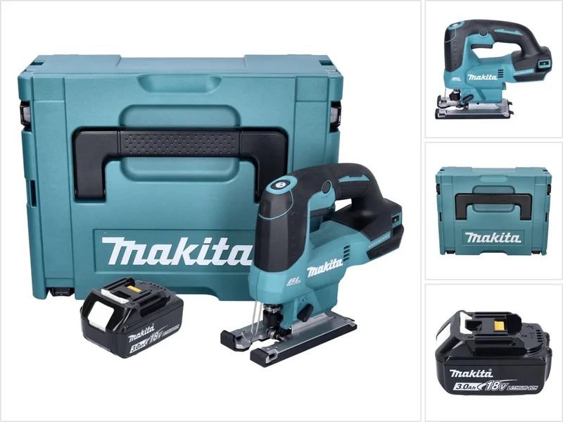 DJV 184 F1J accu pendelzaag 18 V borstelloos + 1x accu 3,0 Ah + Makpac - zonder oplader von Makita – Produktbild