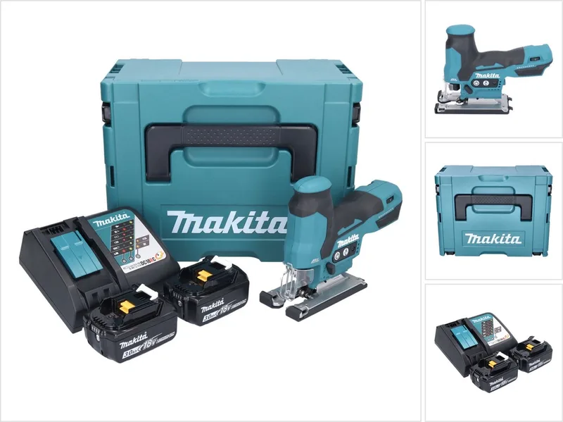 DJV 185 RFJ accu pendelzaag 18 V borstelloos + 2x accu 3,0 Ah + oplader + Makpac de Makita – image du produit 1 sur 5
