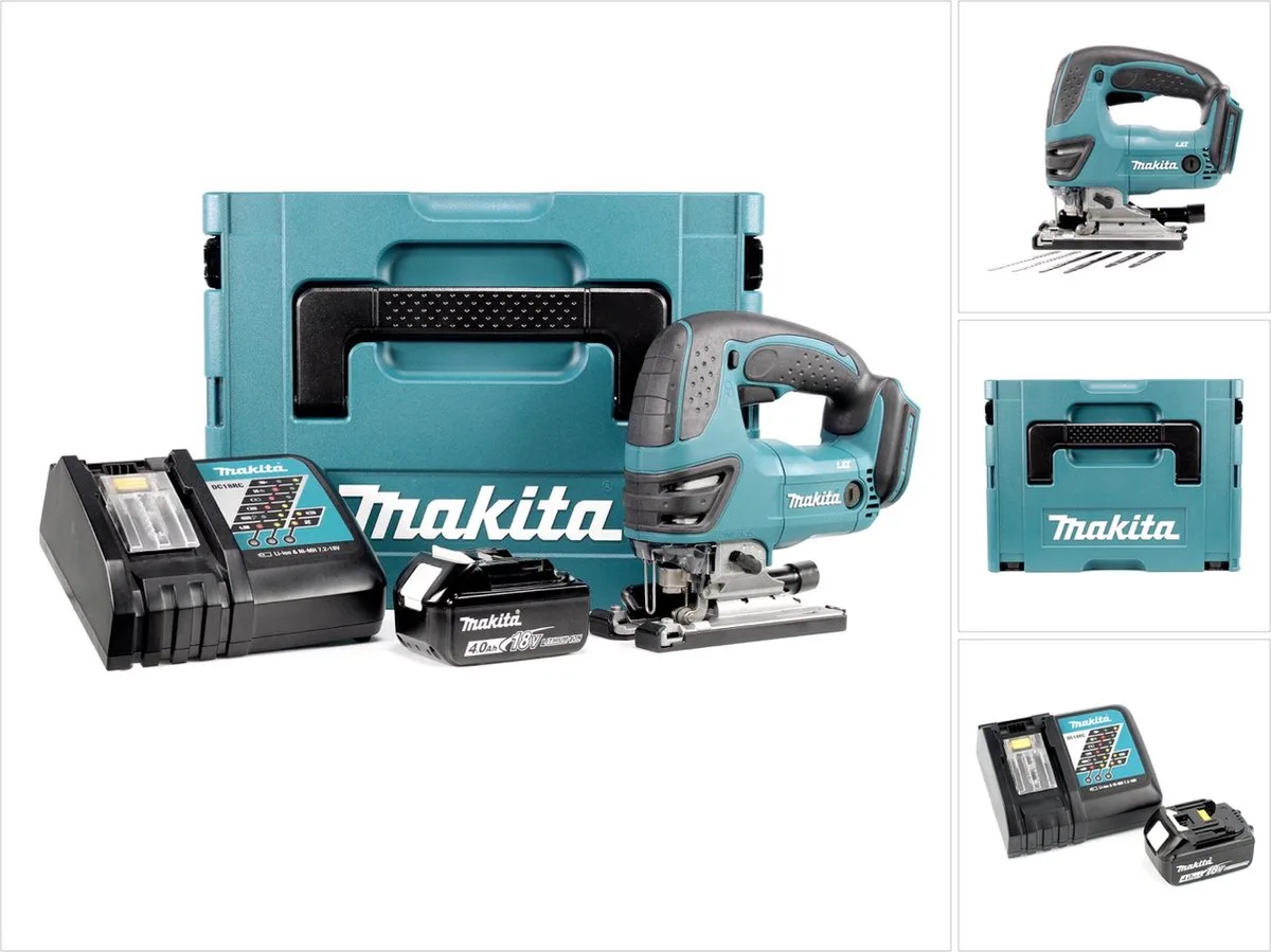 DJV180RM1J 18V Li-Ion accu decoupeerzaag set (1x 4.0Ah accu) in Mbox fra Makita – produktbillede